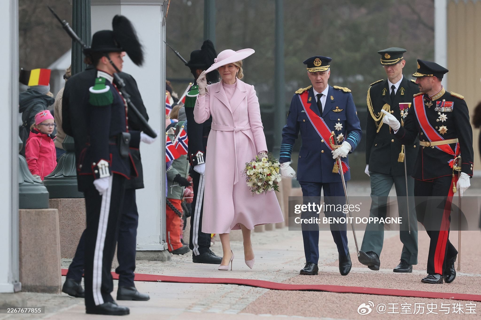新闻 2026.3.24 比利时国事访问挪威Day 1，挪威王室成员在奥斯陆皇宫