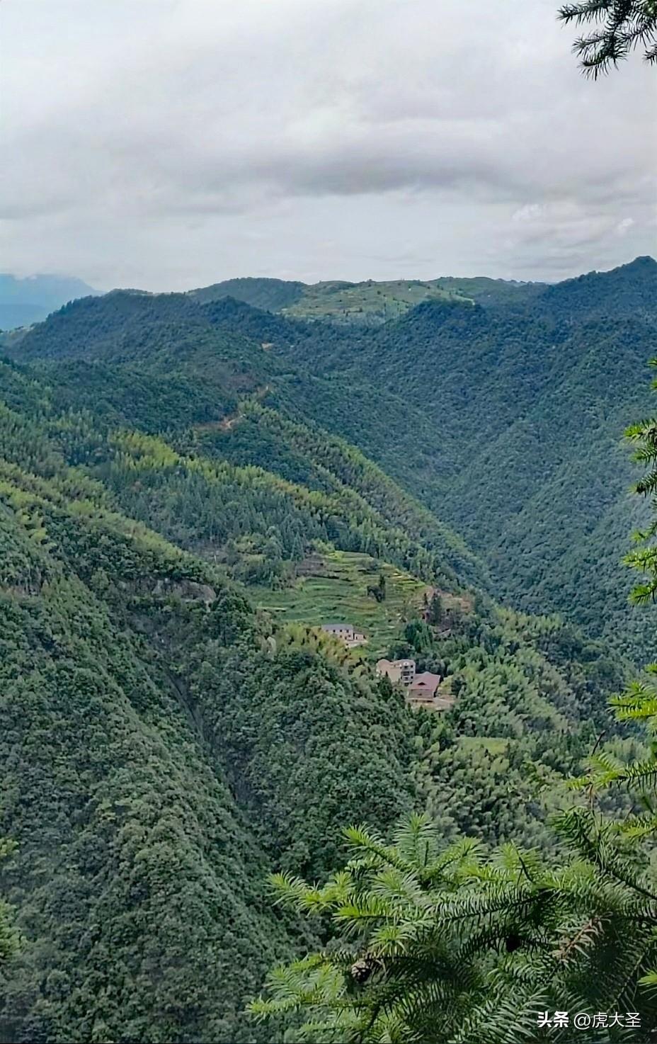 有次去农村，那风景真的绝了！连绵的山一座挨着一座，就像大地母亲的脊背。半山腰上，