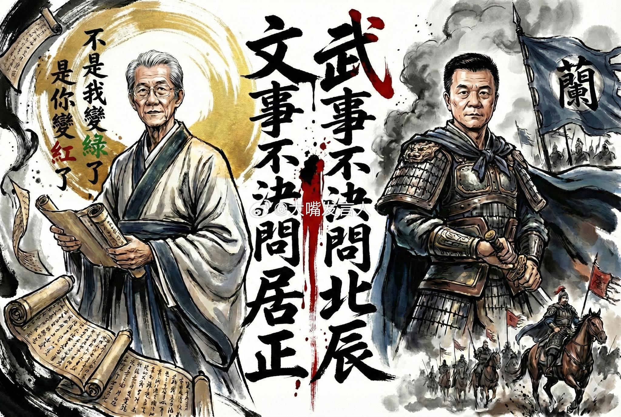 台岛，文武界的哼哈二酱老是有善良的大陆网民说，团结一切可以团结的人，论迹不论心，