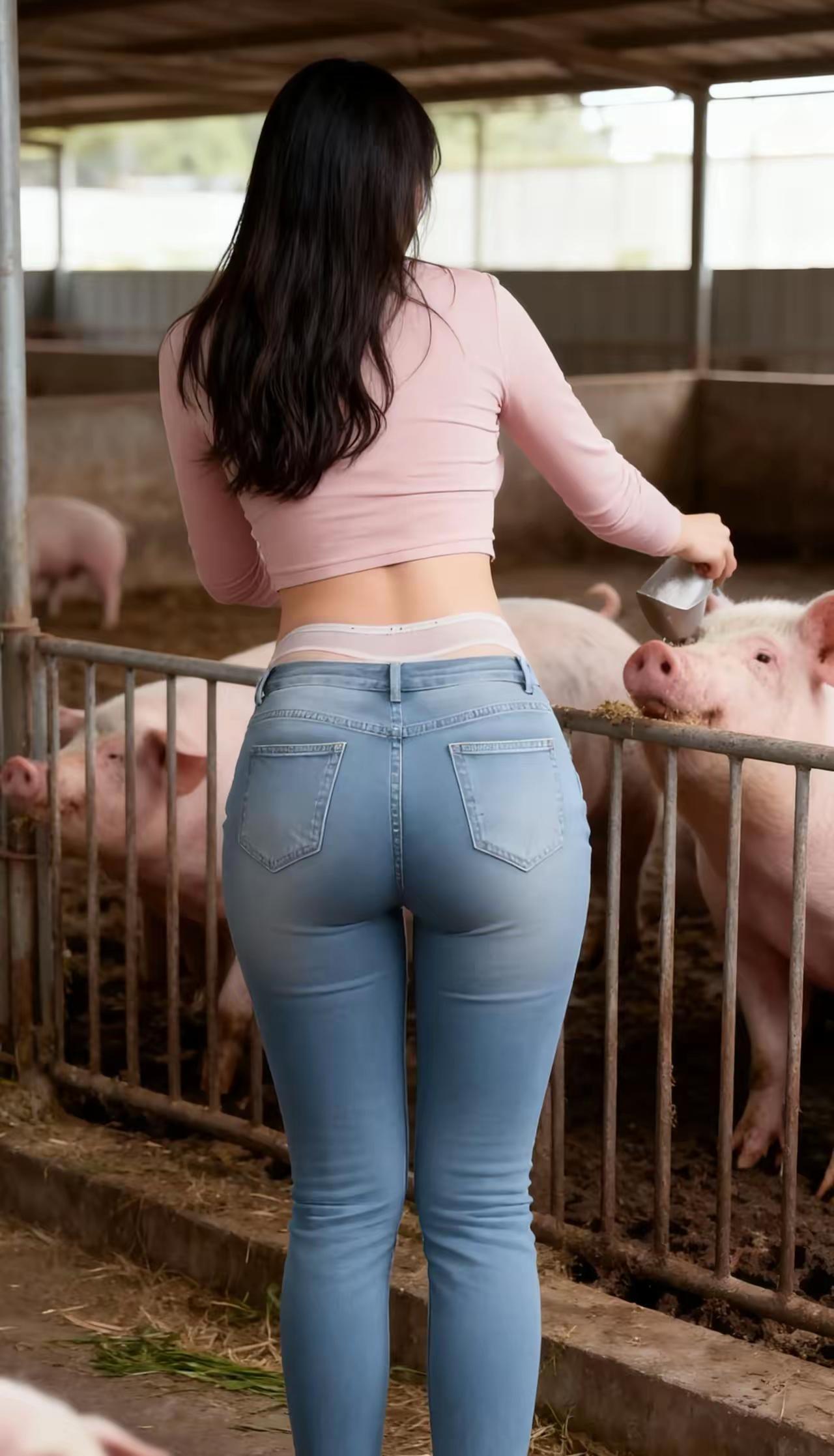 猪场喂猪的日常，也是别样的体验