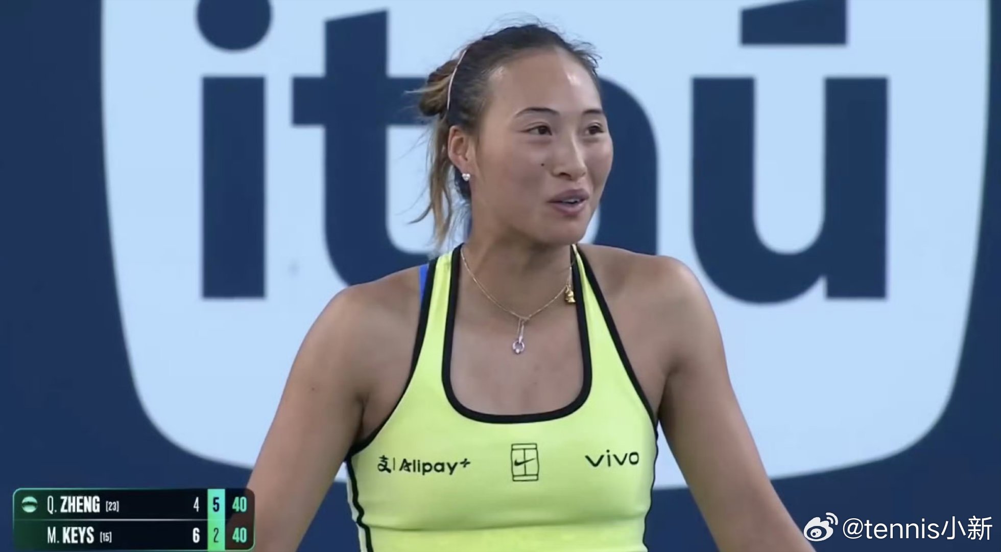 三盘女王说倦了，slay郑钦文vs凯斯