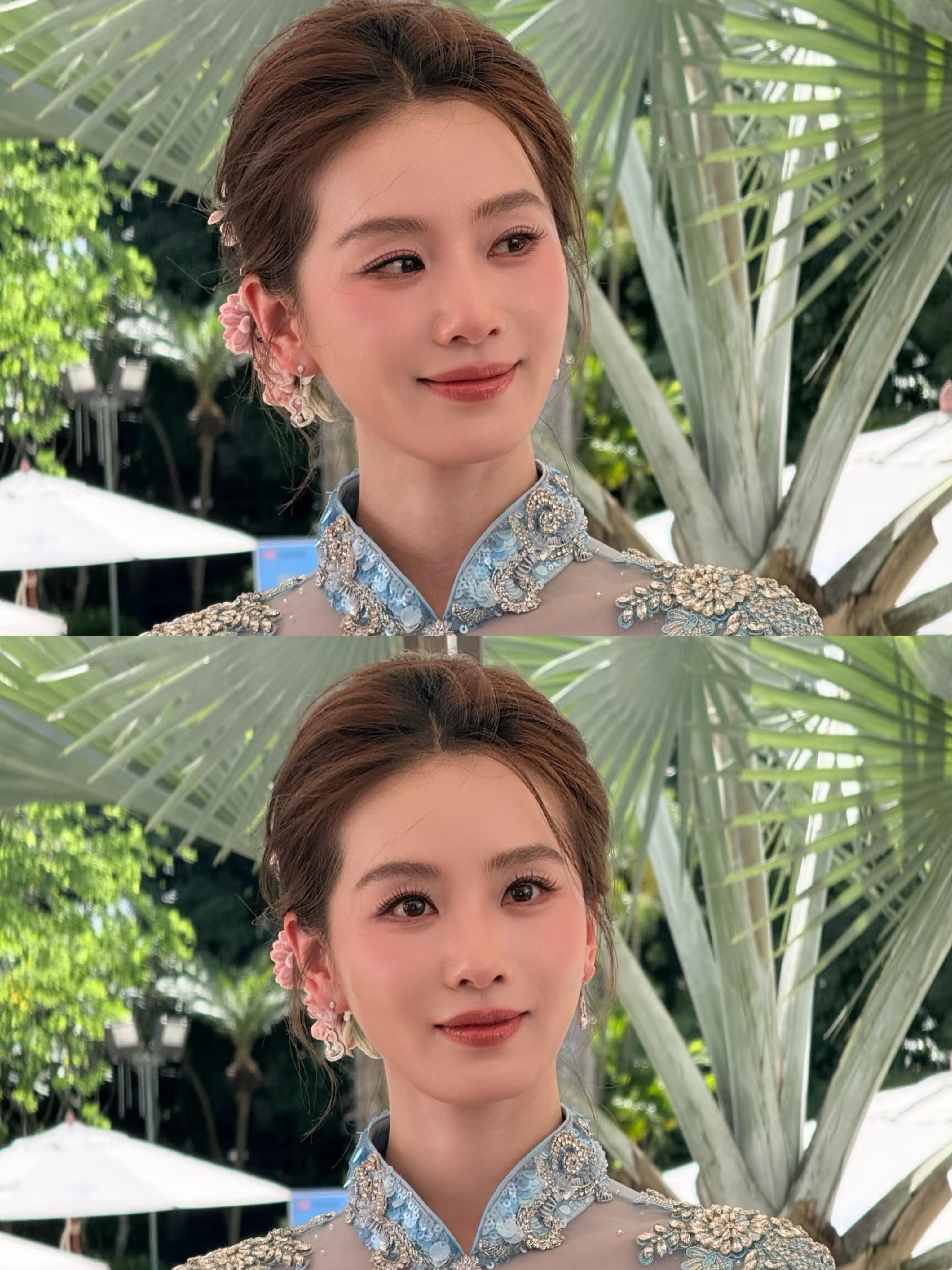 中越文化交流活动刘诗诗不同镜头下的生图~ 