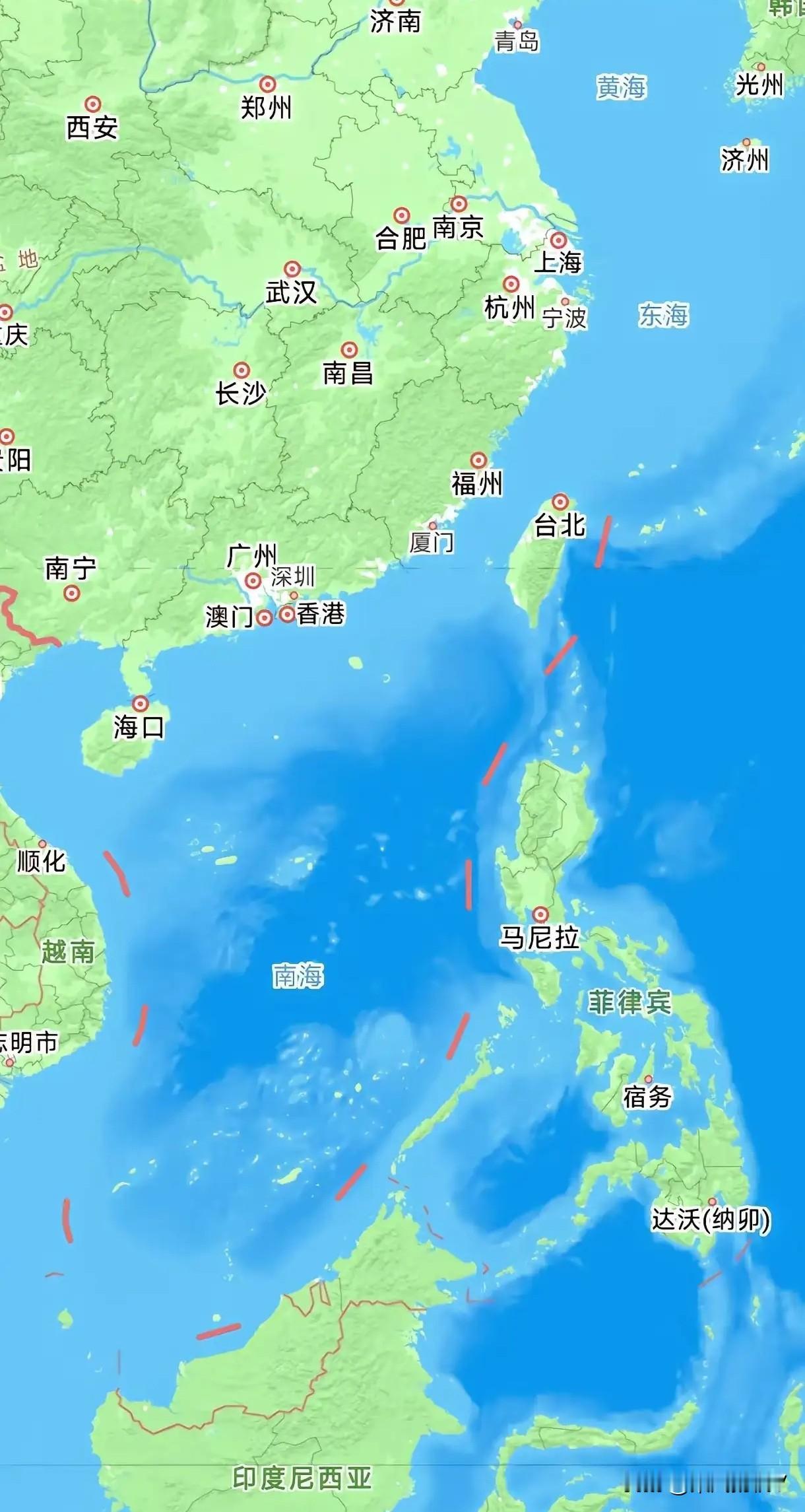 不知道大家有没有发现，日菲私自划定海上界限后，高德地图变了！台湾以东海域，正式划