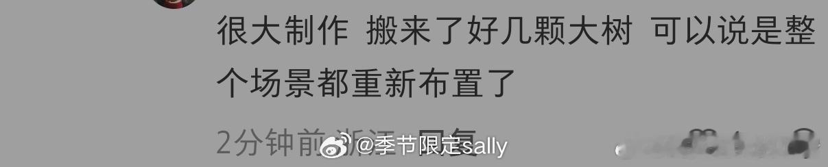 李一桐陈星旭《金枝》已经开始置景了，很大制作