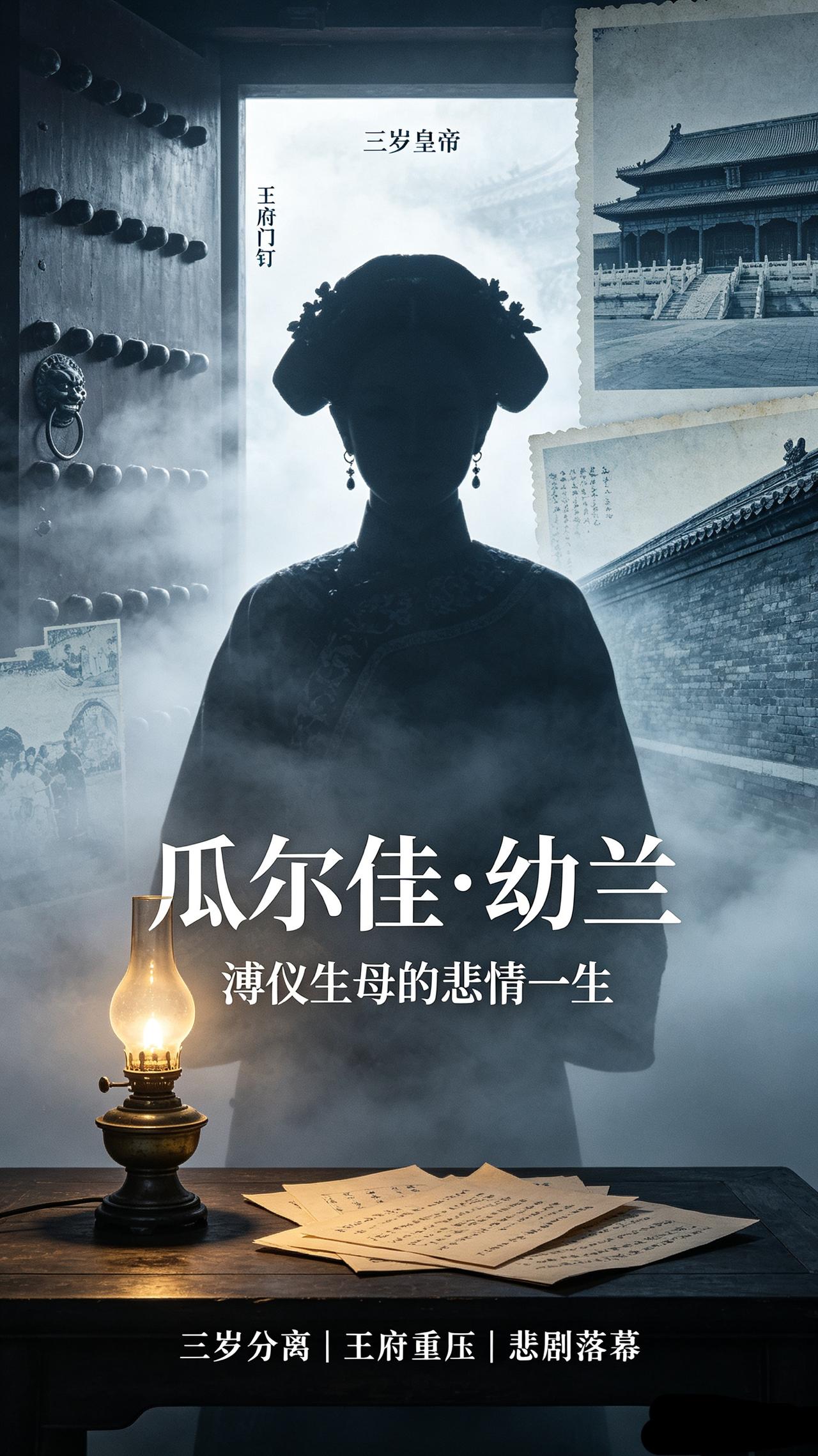 溥仪的亲生母亲，身份高贵却身不由己，不堪重压，吞鸦片自尽

溥仪的生母瓜尔佳·幼