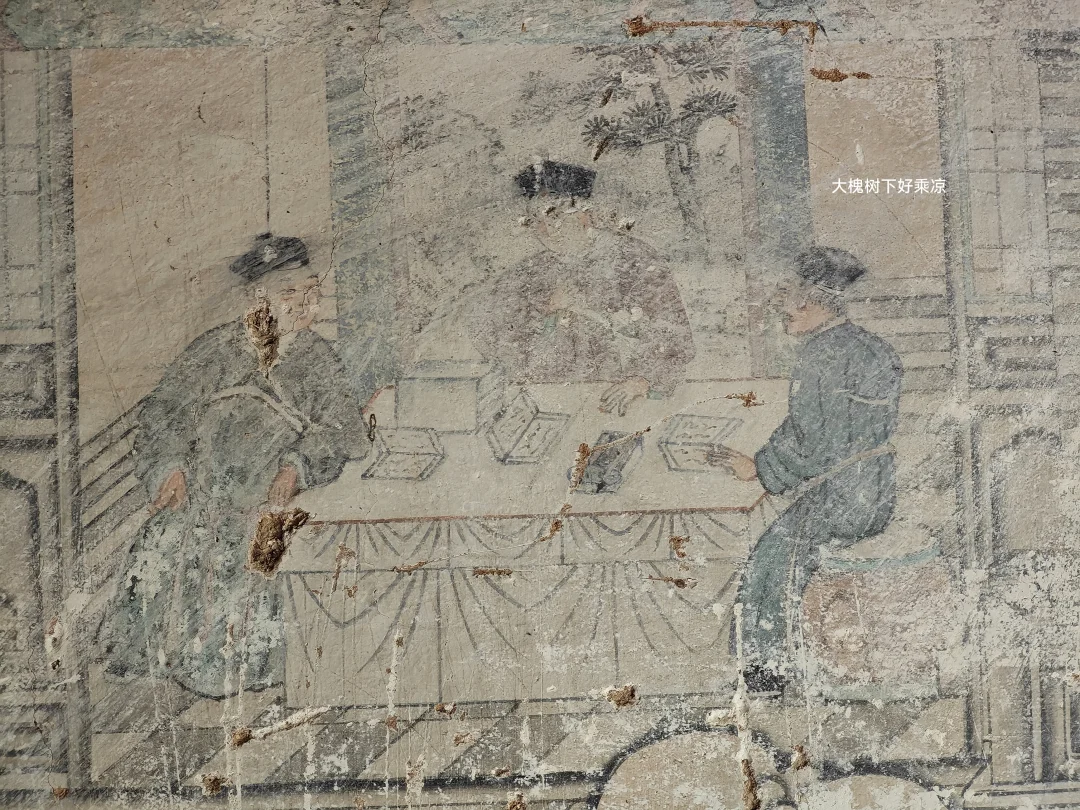 真武大帝壁画中的场景《太子读书》表现真武大帝年少读书学习的场景，﻿﻿图...