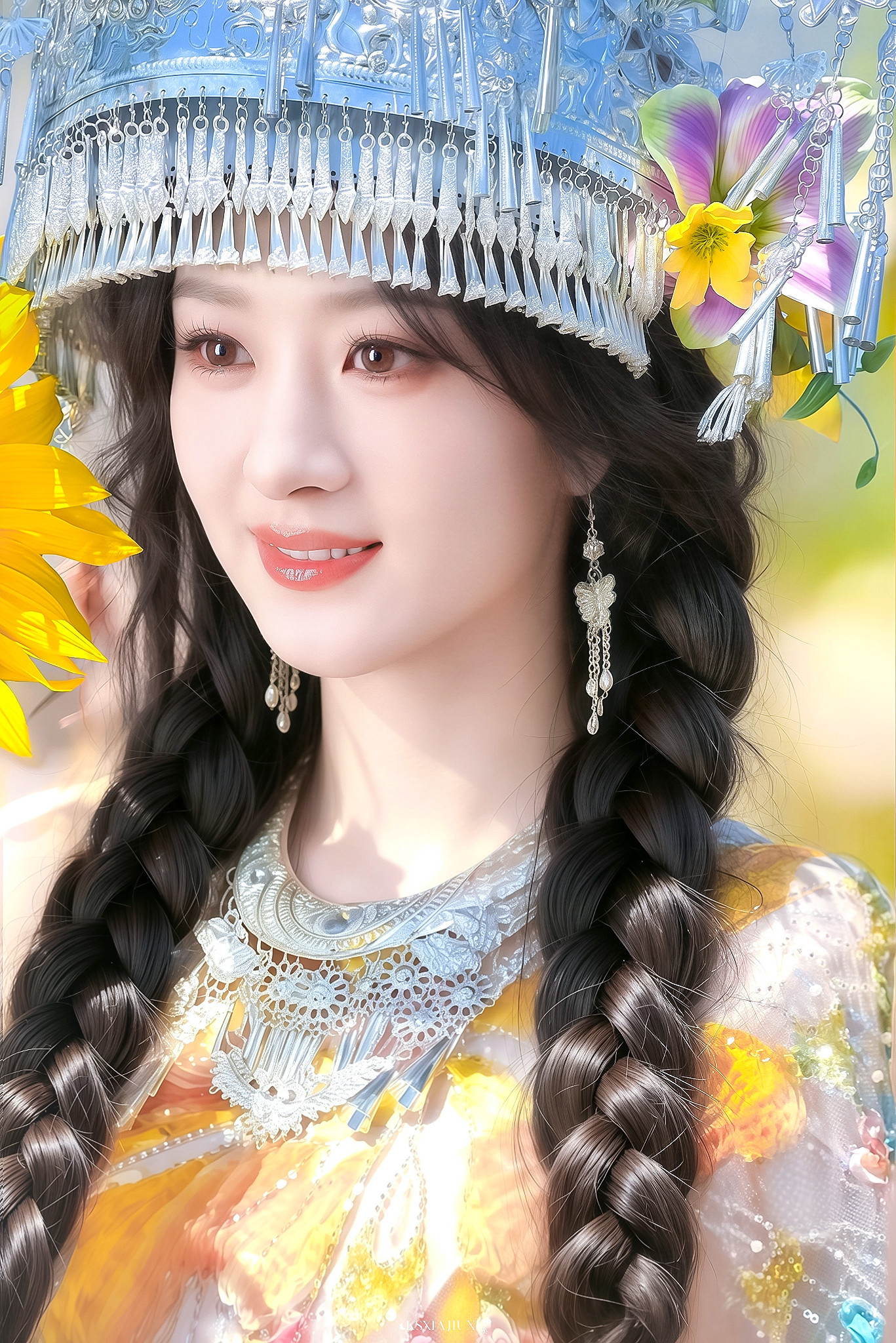 -丨p图bgm:"山对山来崖对崖 蜜蜂采花深山里来"