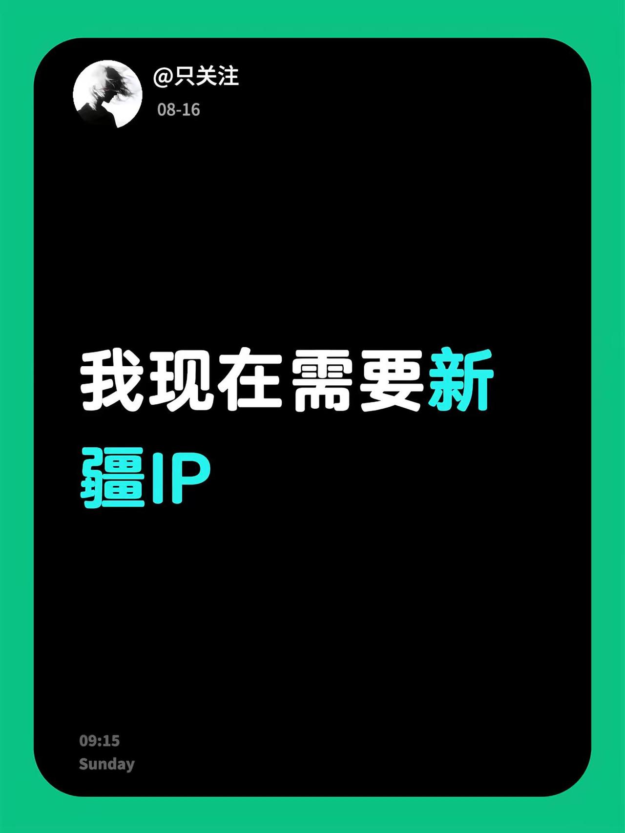 我现在需要新疆IP