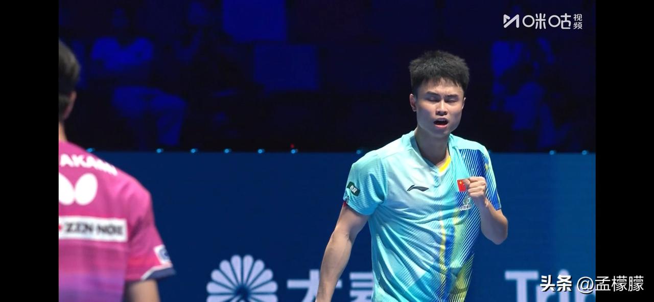 男单小组赛第一轮：
周启豪(CHN)3-1川上流星(JPN)【11-7，9-11