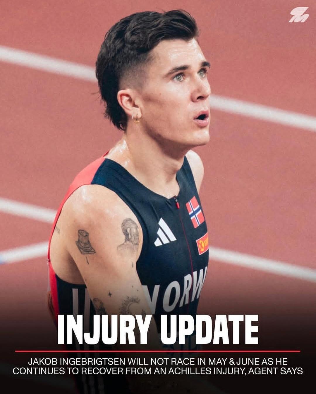 三弟由于跟腱伤势，5-6月也不会出现在赛场田径说一哈你不知道的田径故事田径