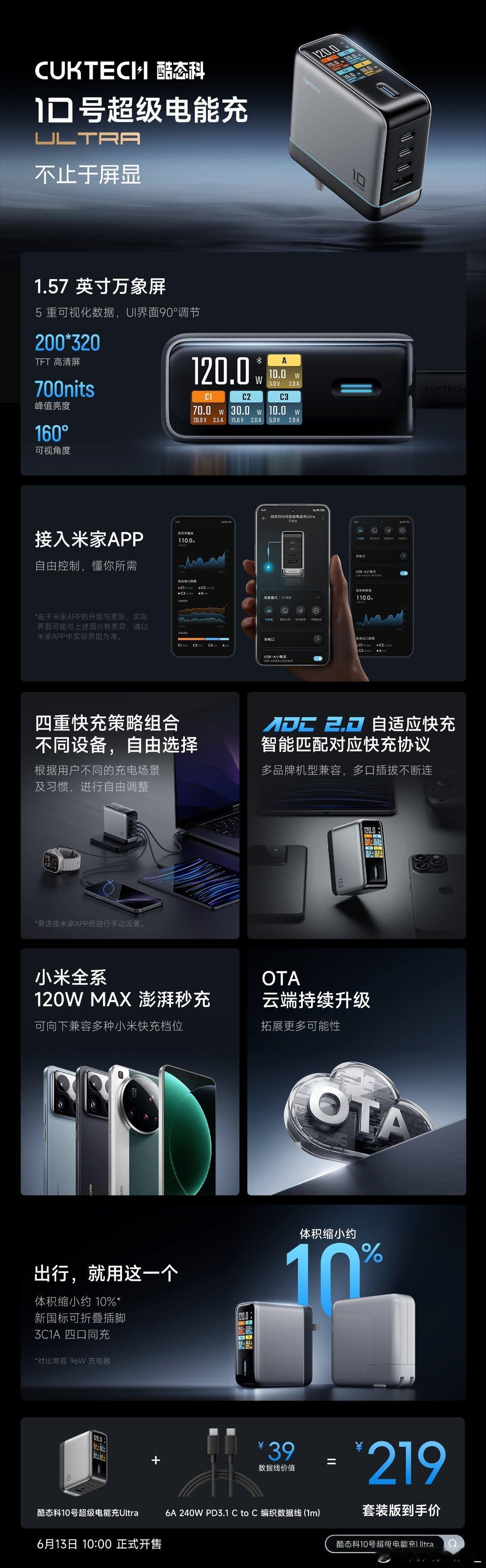 酷态科10号电能充Ultra酷态科最近的产能比生产队的驴都高不过我最想要的接入米