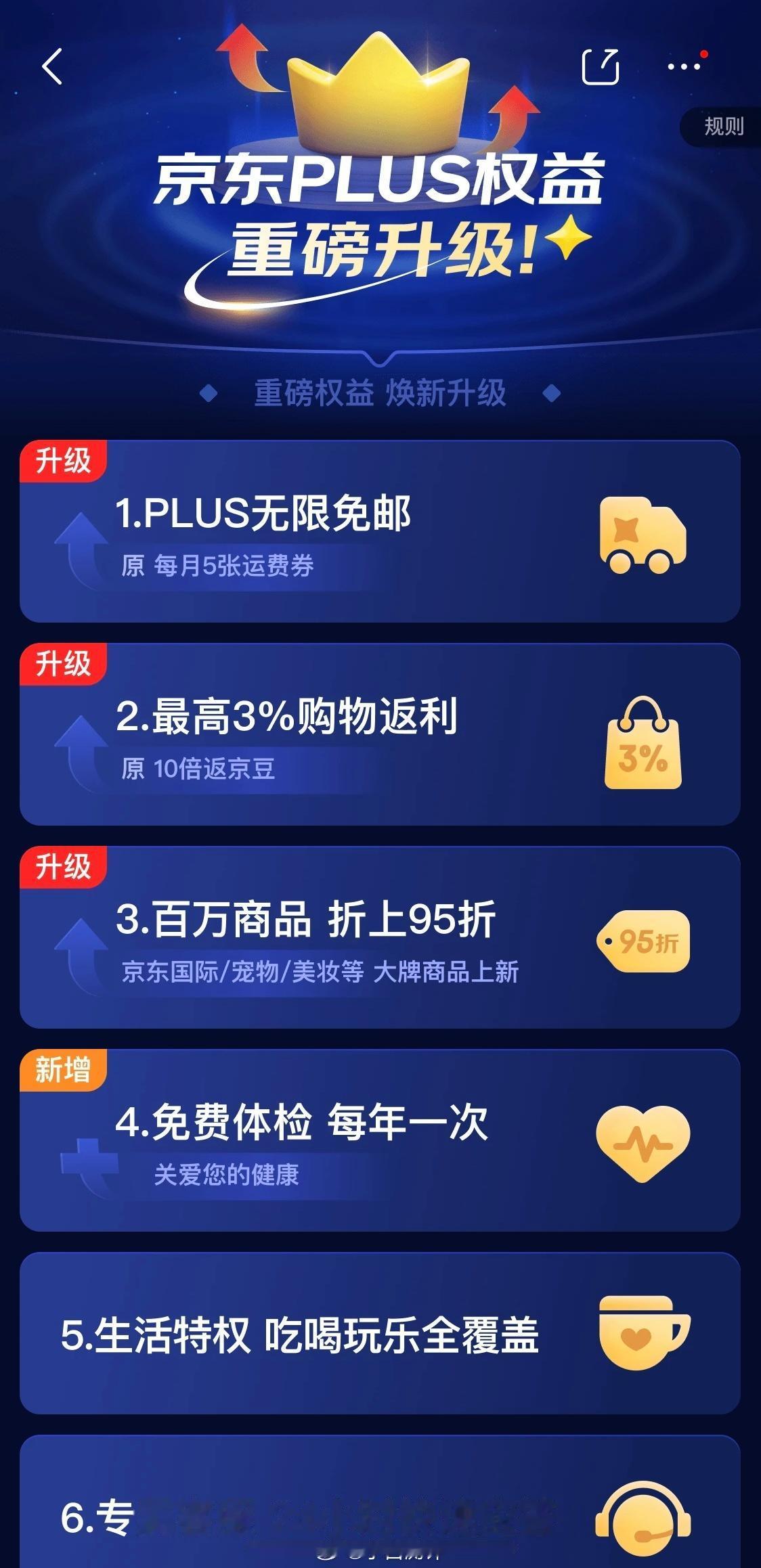 京东Plus会员好消息？
今天开始无限免邮了[春游家族]
（之前权益是每月5张6