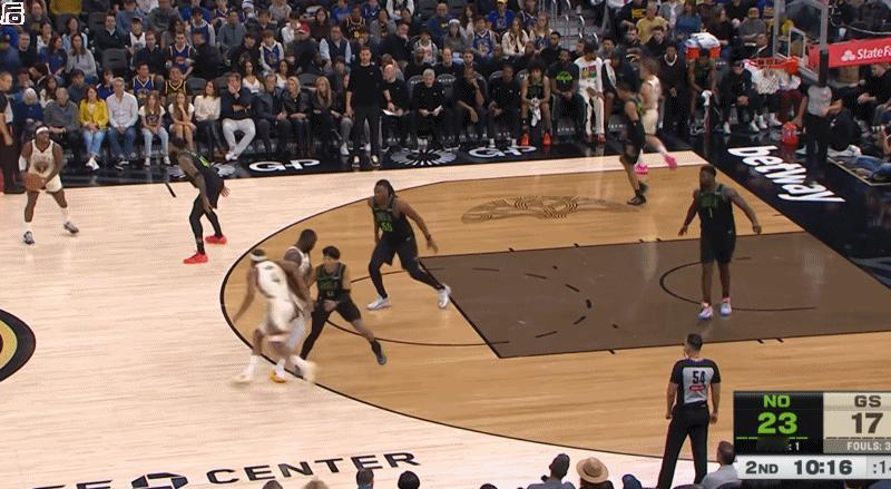 金州勇士G21vs鹈鹕25-26赛季的追梦格林