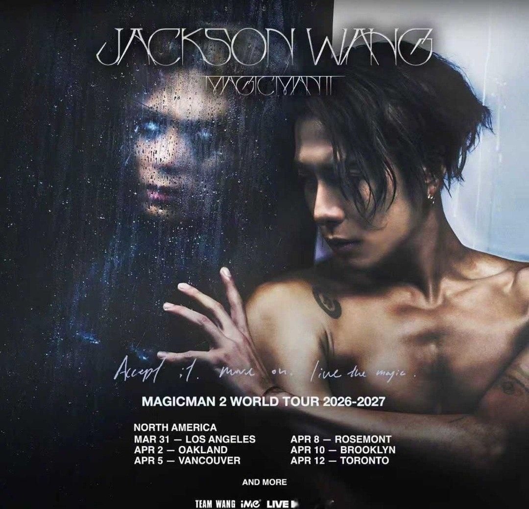 王嘉尔和王嘉尔一起许愿wje王嘉尔magicman2世界巡演 
2026北美巡演
