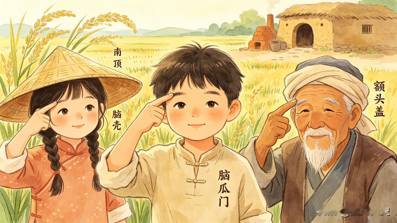 咱北方常把额头叫作“脑门儿”，口语听着格外接地气。日常说脑门儿冒汗、脑门儿贴退热