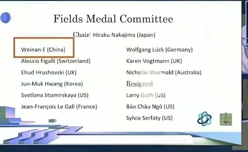 从某种角度看，英国和美国就能决定菲尔兹奖，对吗？
菲尔兹奖评审委员会总共13个人