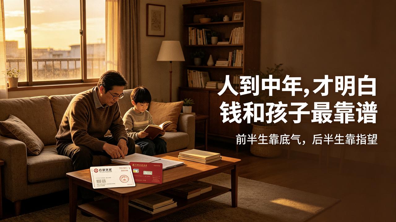 人活到一定岁数才算通透，这辈子真正靠谱的，从来只有两样东西：积蓄和子女。
年轻的