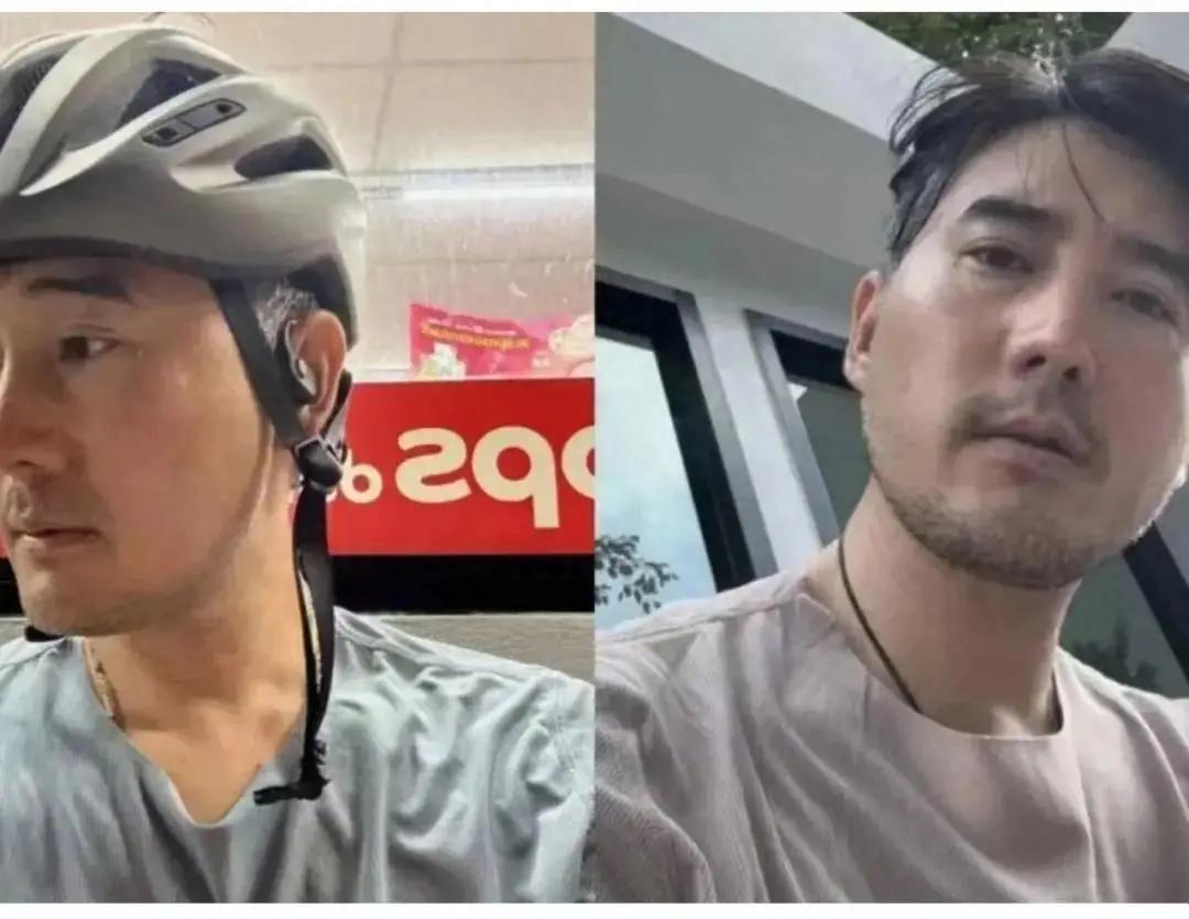 背着20公斤水泥下河？8月6日凌晨4点左右，46岁的泰国前男团成员塔曼·特潘，艺