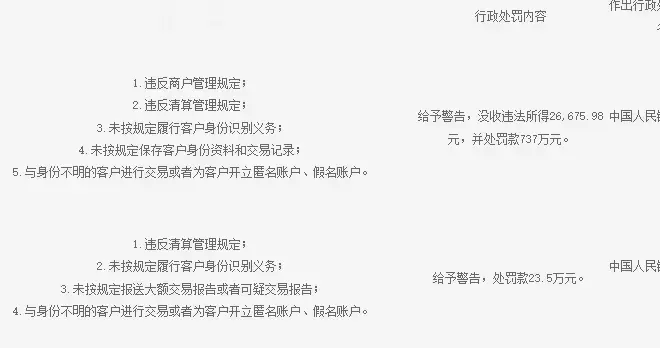 盛迪嘉支付因违反商户管理规定等行为被罚737万元