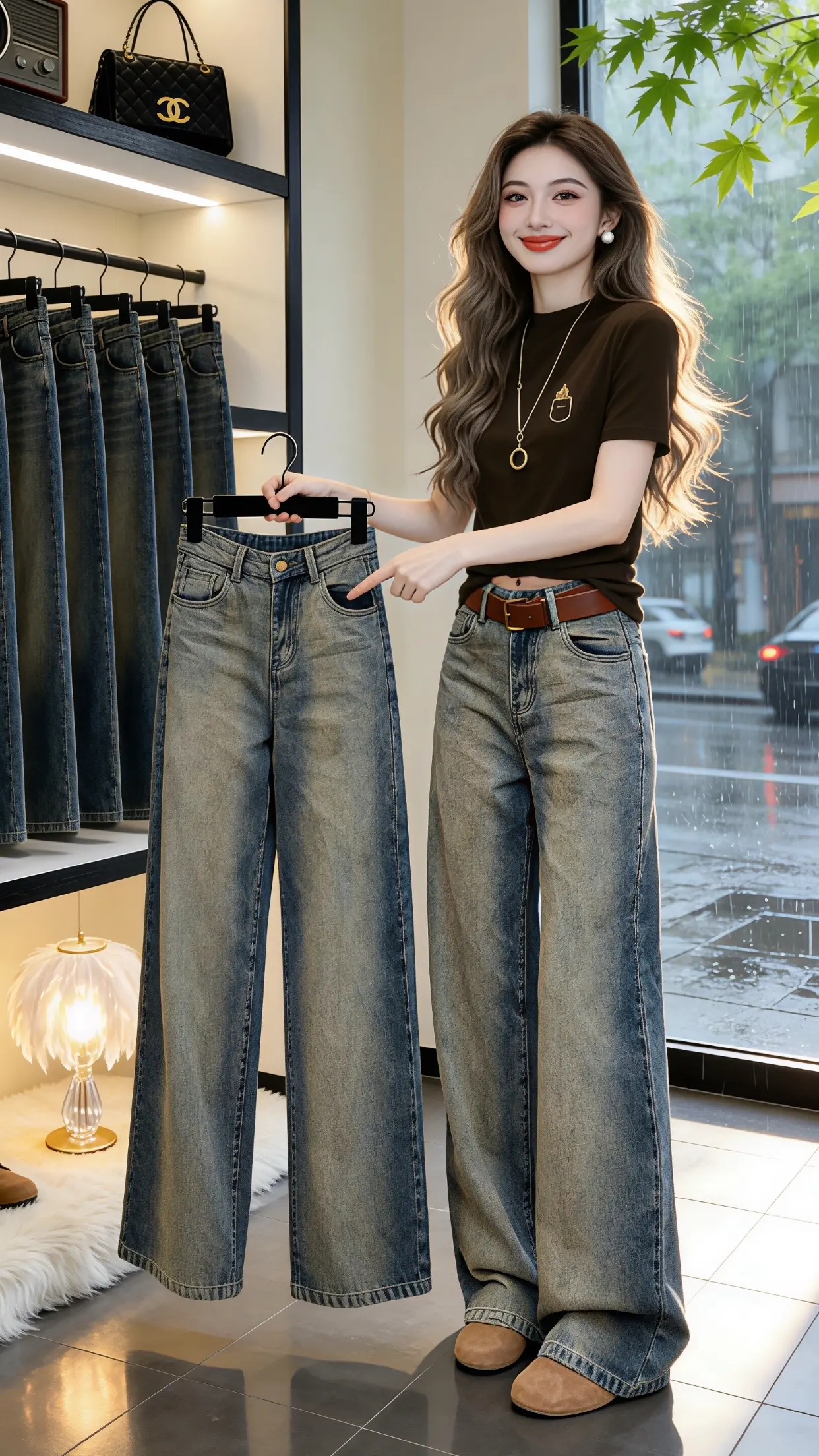 怎么将牛仔裤穿出高级感 梨型身材必入牛仔裤 一条牛仔裤搞定一周穿搭 穿...