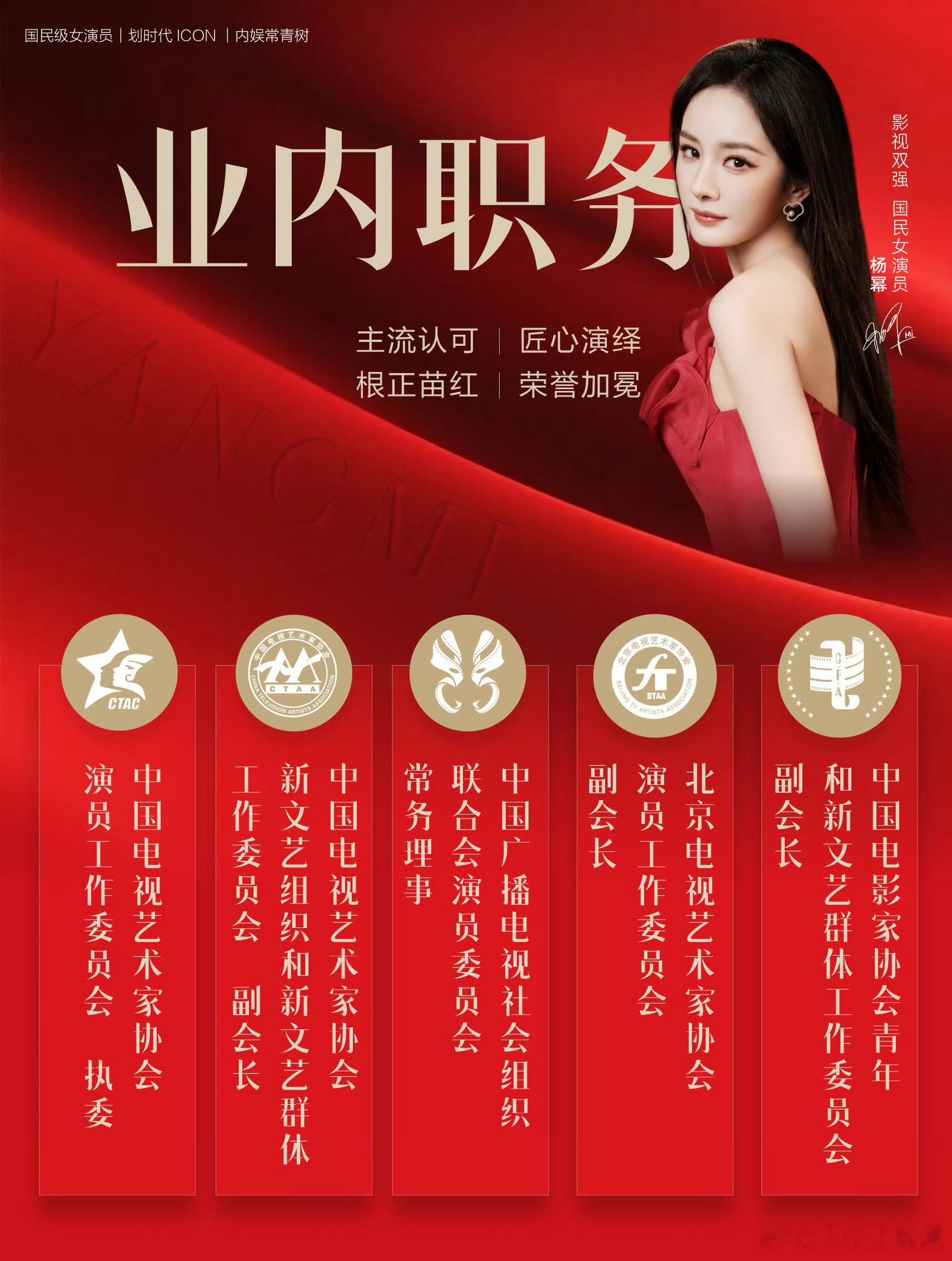 杨幂中国视协双新工作委员会副会长  恭喜杨幂被聘为中国视协新文艺组织和新文艺群体
