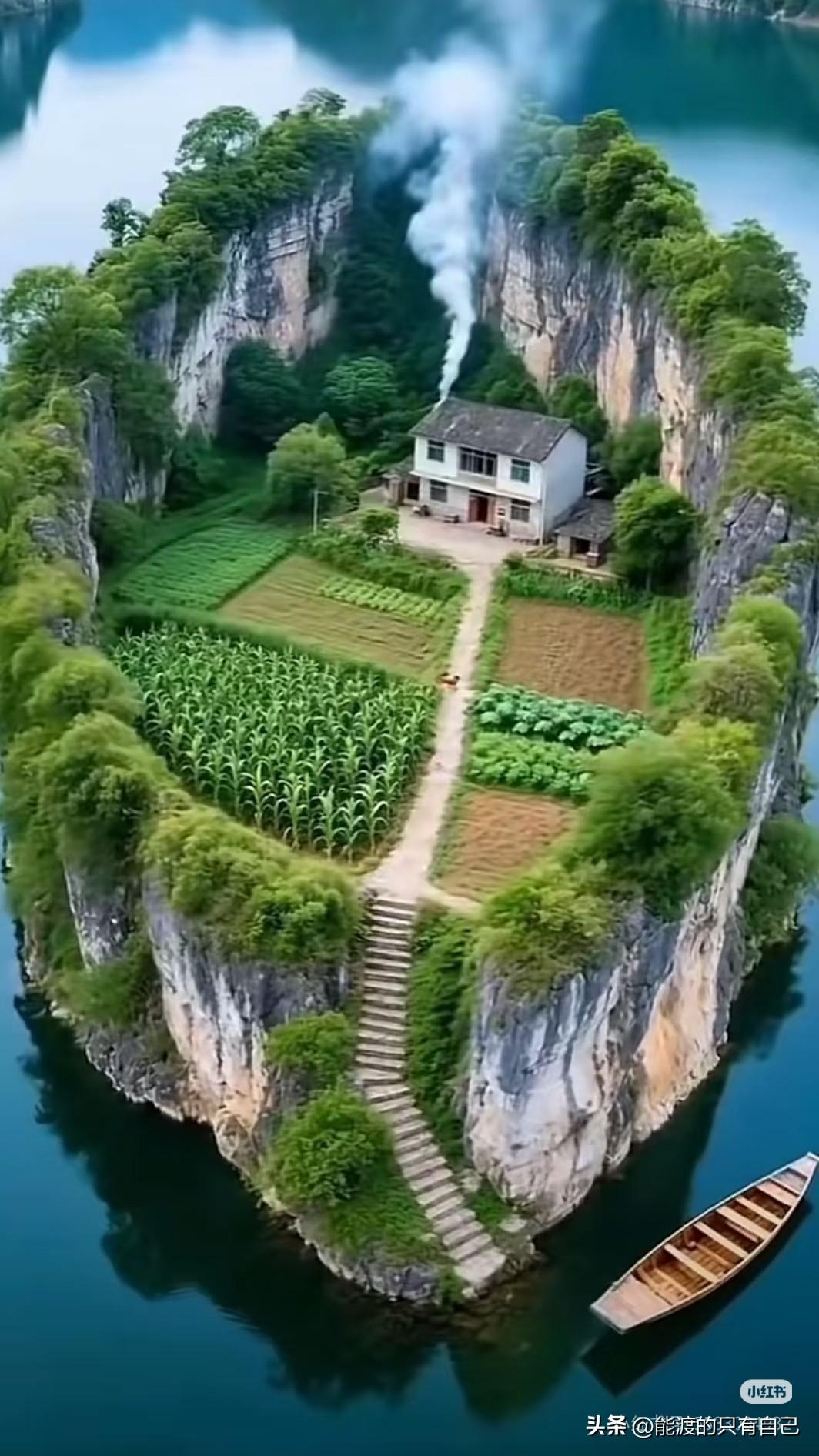 来这里过着与世无争的生活