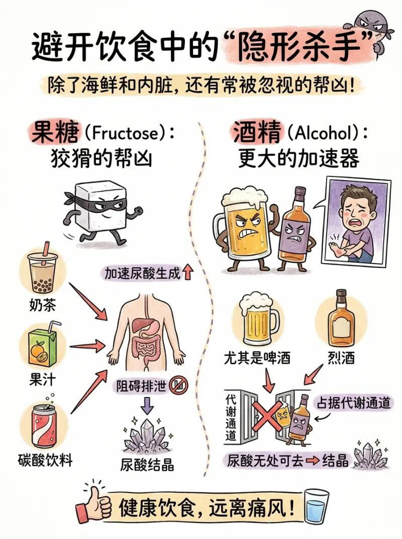 健康科普｜痛风饮食指南家人们谁懂啊！体检尿酸高真的别慌，日常做好这几件小事，身体