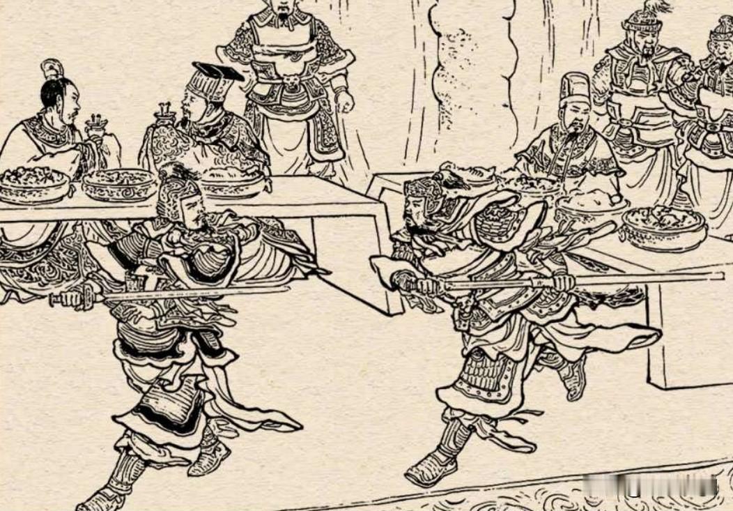 这两位拔剑相向的猛将，粗略估算，武艺大抵至少有弱一流的水平。原本只有一人出场的时