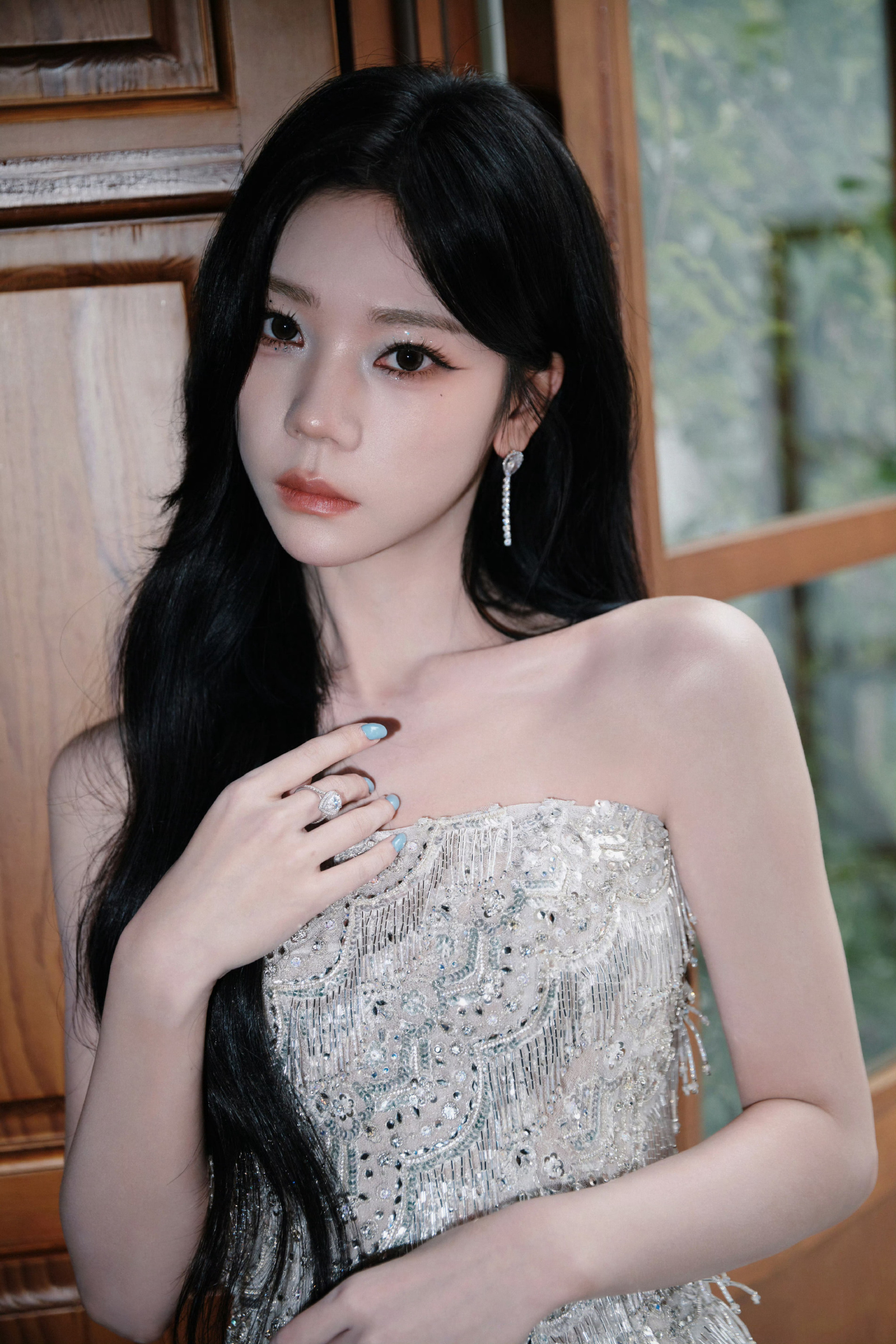 张紫宁，星光纱裙，少女的浪漫。张紫宁