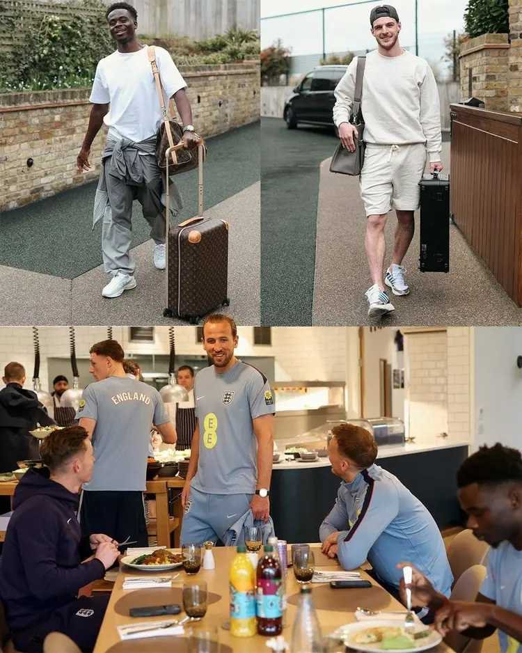 英格兰官方：备战日本，萨卡、赖斯、凯恩已归队报到英格兰队更新官方社媒，晒出萨卡、