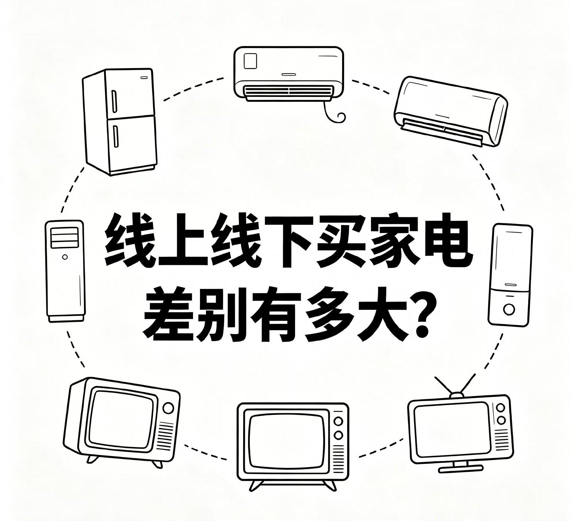 线上线下买家电差别有多大买家电这事，线上线下不能只看价格。很多人担心同一款产品，