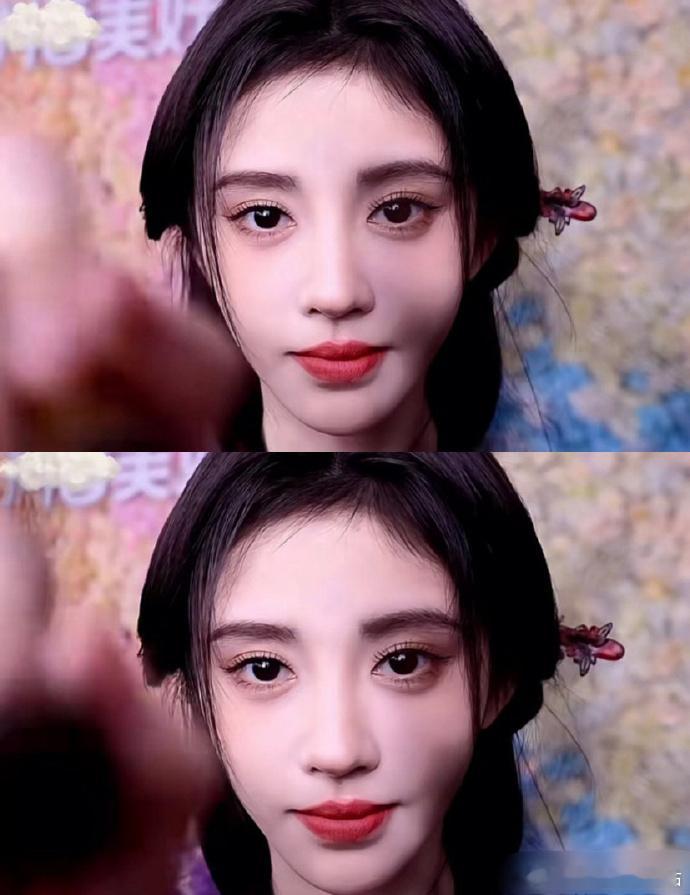 #鞠婧祎赵露思自己化妆#原来鞠婧祎近期的活动妆容也是自己化的，是受赵露思影响吗[