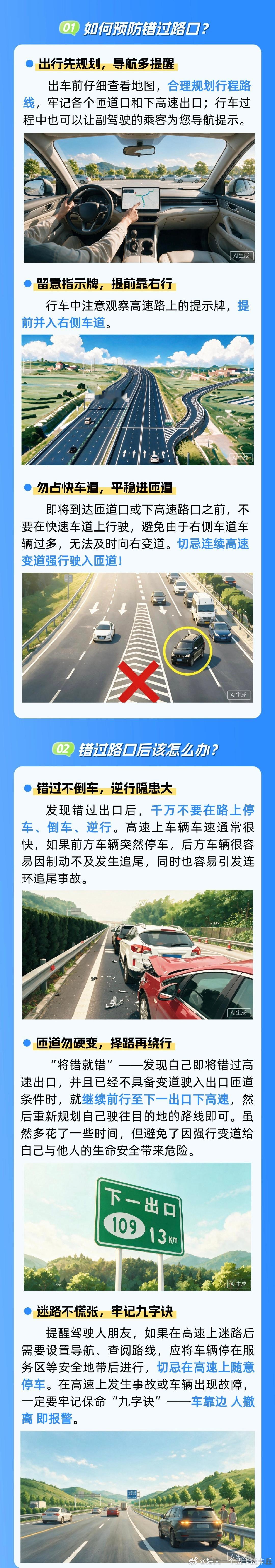 错过高速出口，那就将错就错！ 