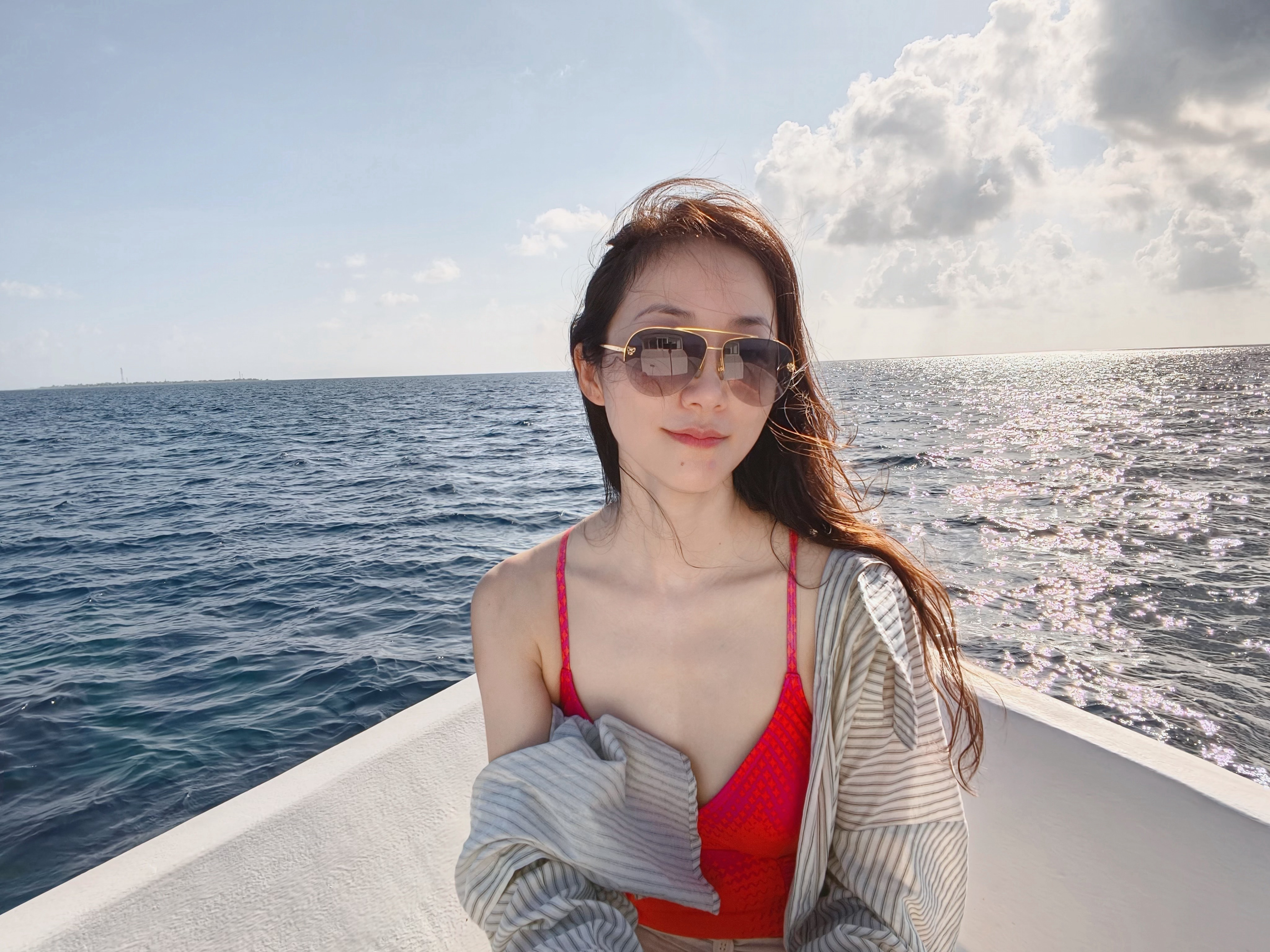 韩雪度假游艇大片 