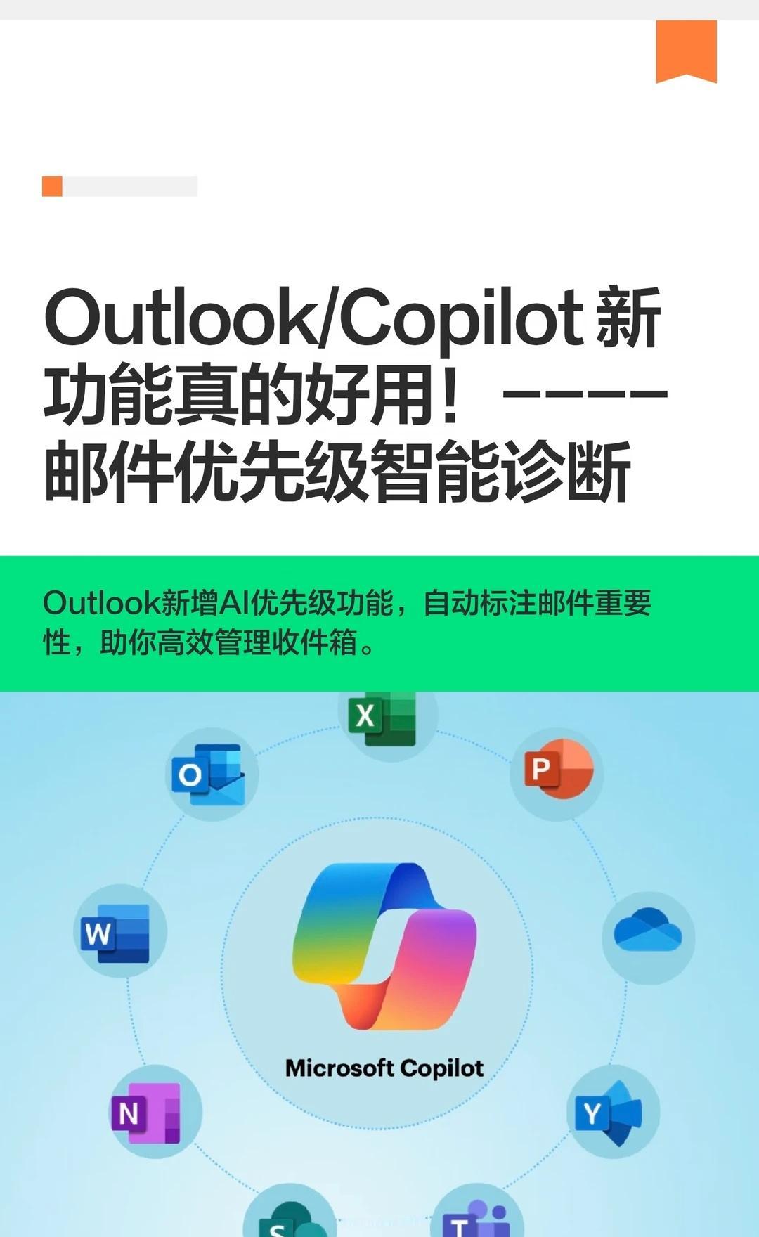 Outlook/Copilot 新功能真的好用！----邮件
Copilot为O