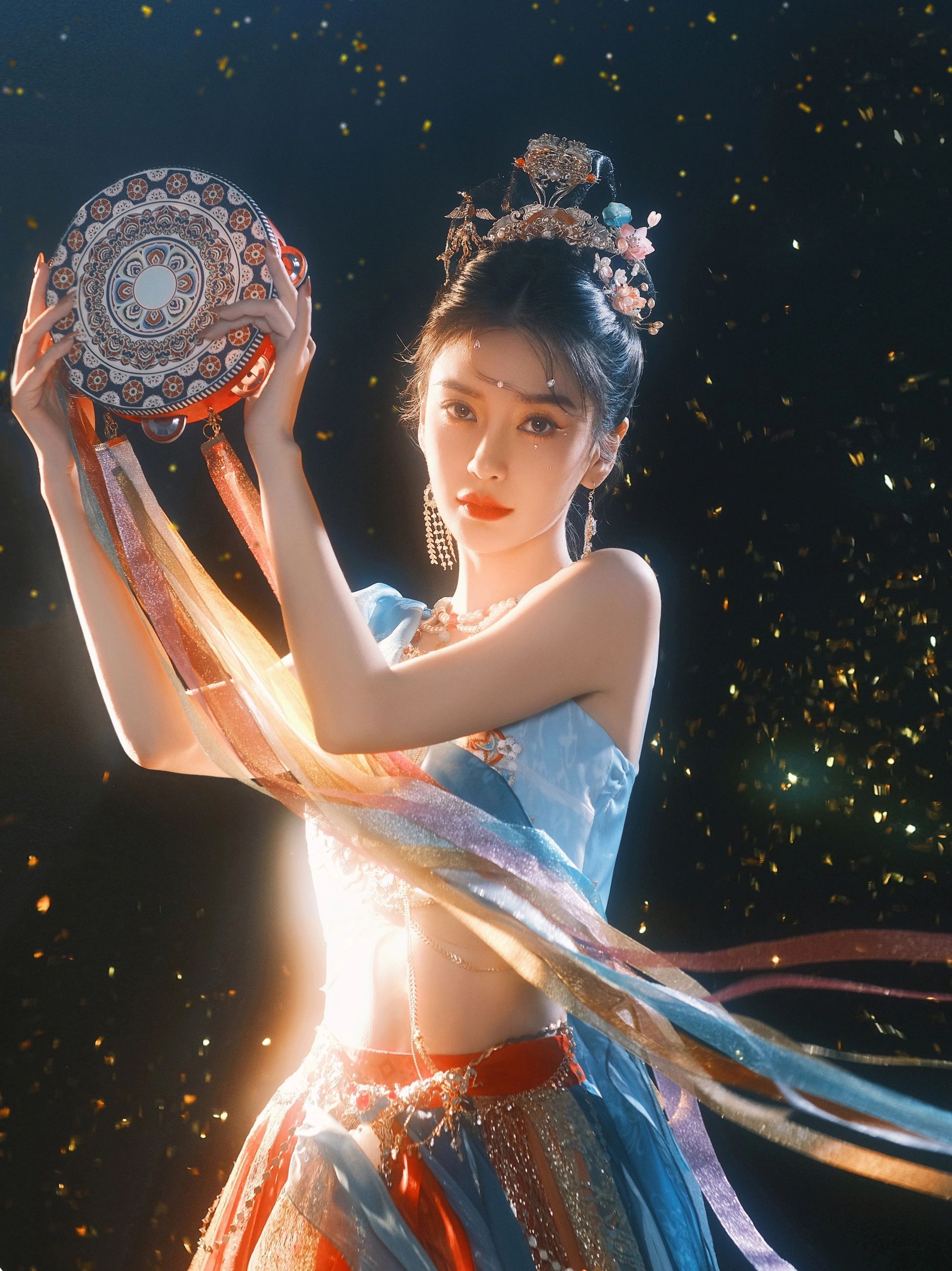 #Angelababy敦煌飞天妆# 救命，美神降临，美疯了。。。 ​​​