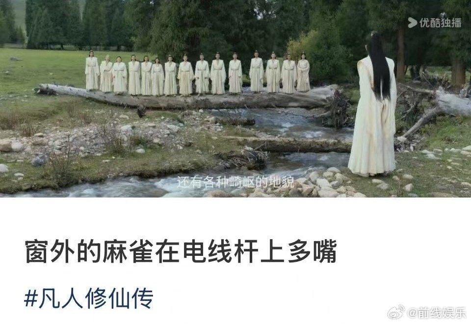 怎么那么好笑啊这个凡人修仙传，又一名场面诞生好白的一群大麻雀[笑cry] ​​​