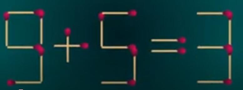 一场充满挑战的思维游戏开场啦！画面中“9 + 5 = 3”这个等式明显不成立。现