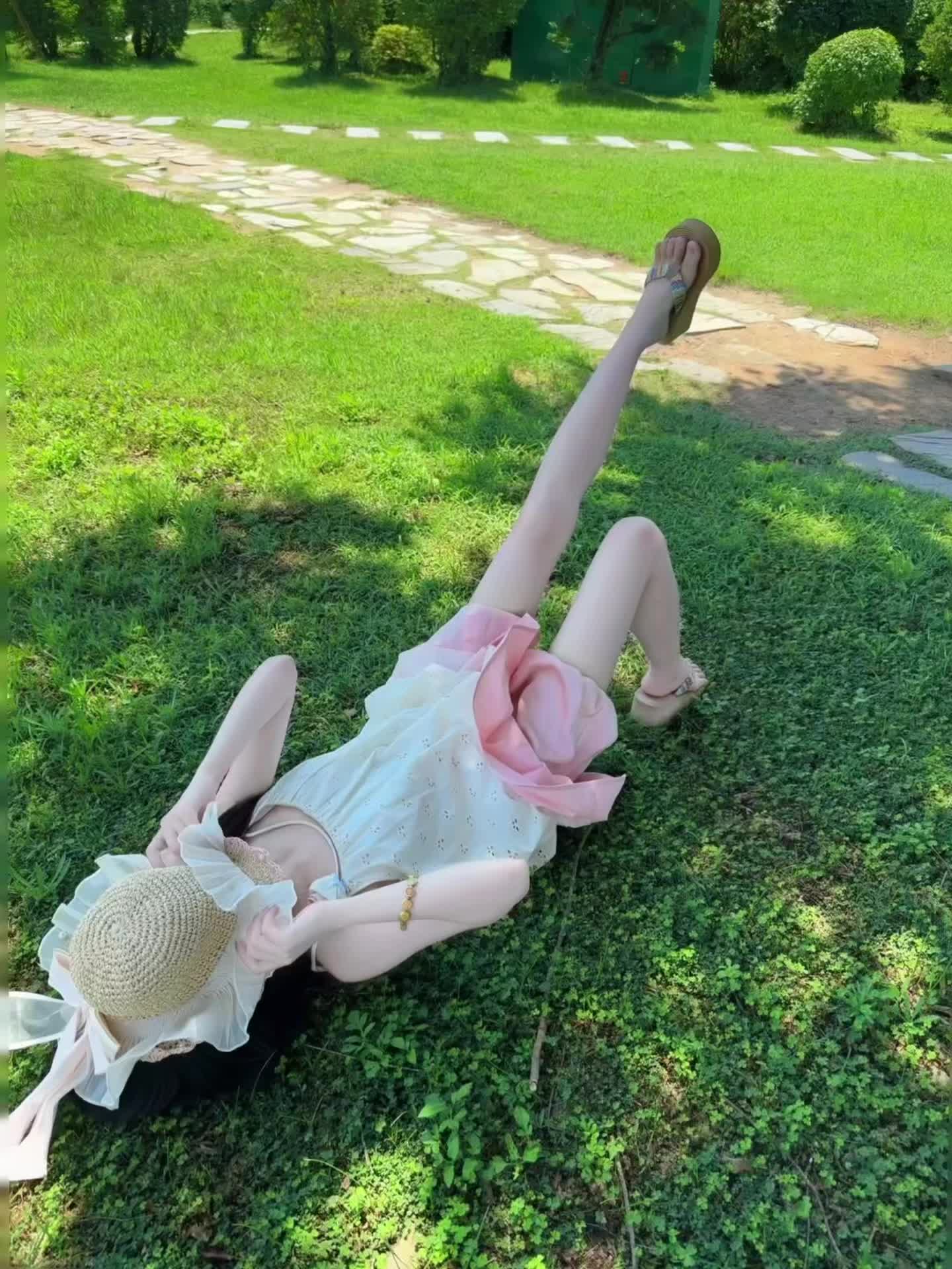 草坪拍照
