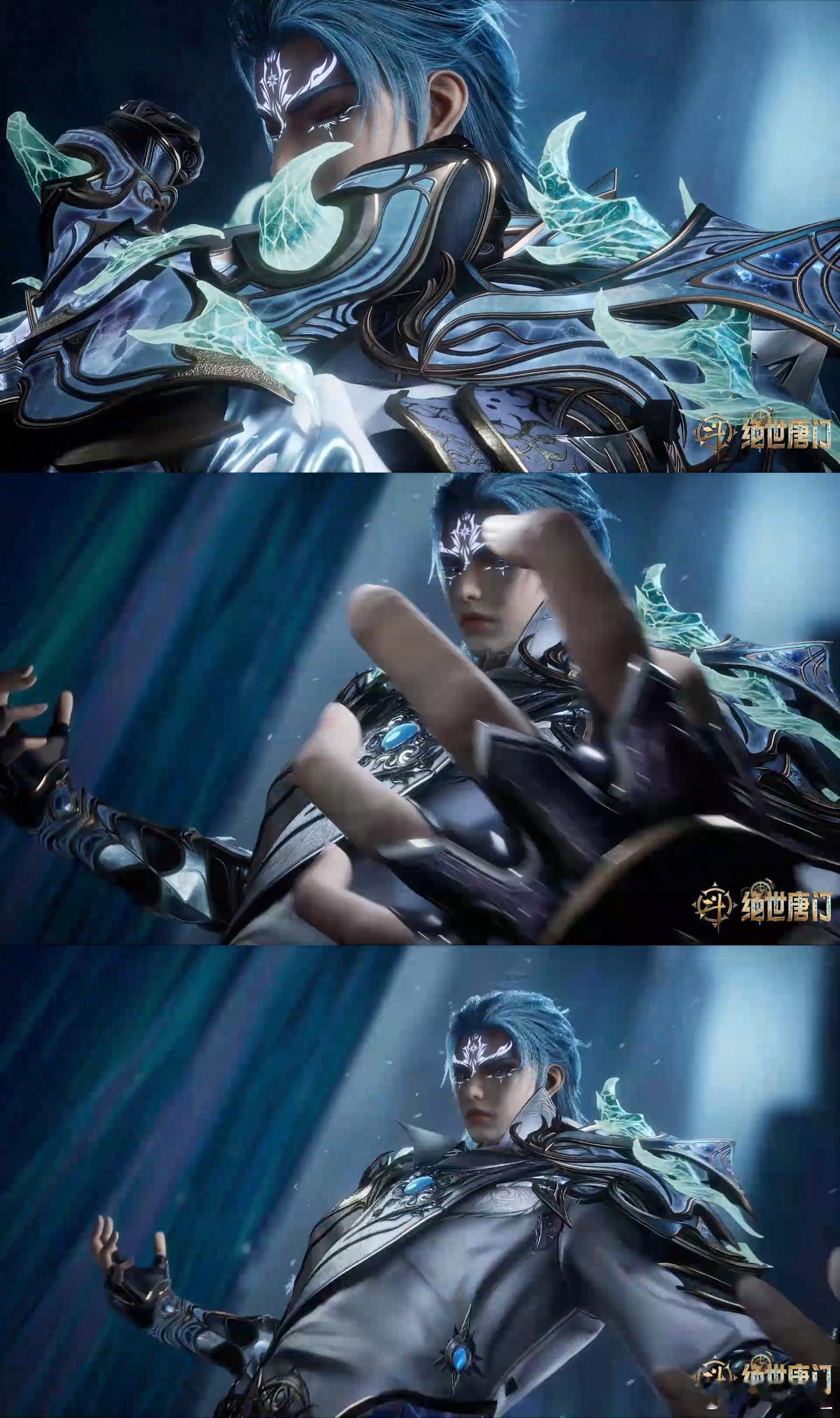 霍雨浩武魂真身 救命！霍雨浩冰帝真身也太绝了！冰蝎形态的细节直接拉满，发色和铠甲