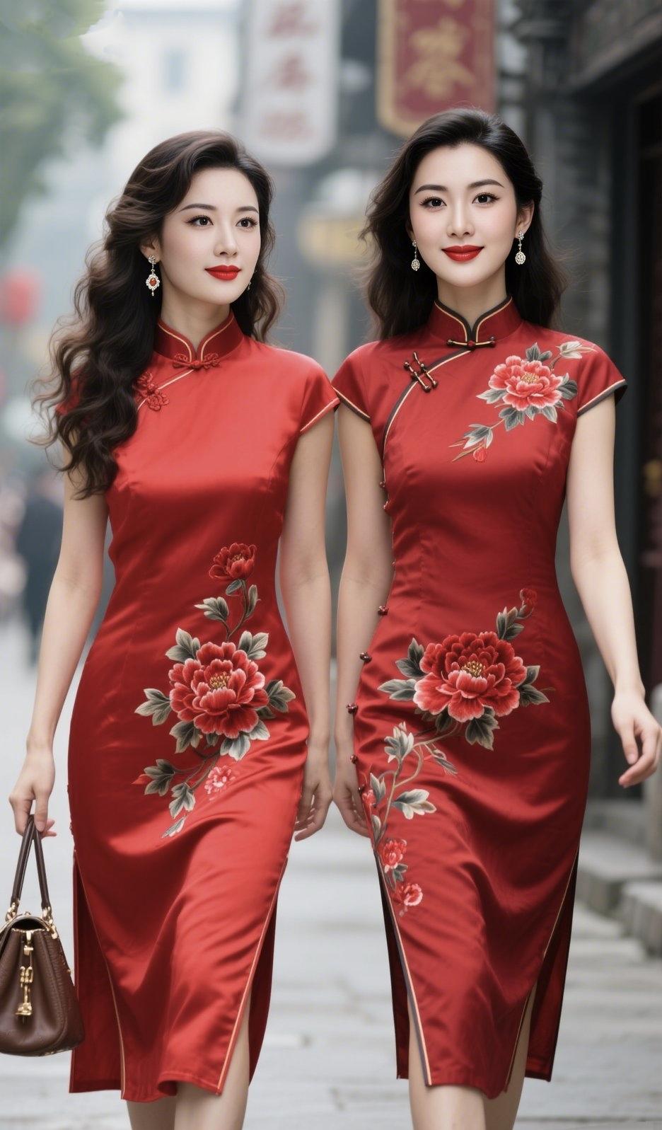 《旗袍与晚风，都很动人》
 
旗袍裁成岁月的诗
一针一线 绣着江南的影
立领藏着