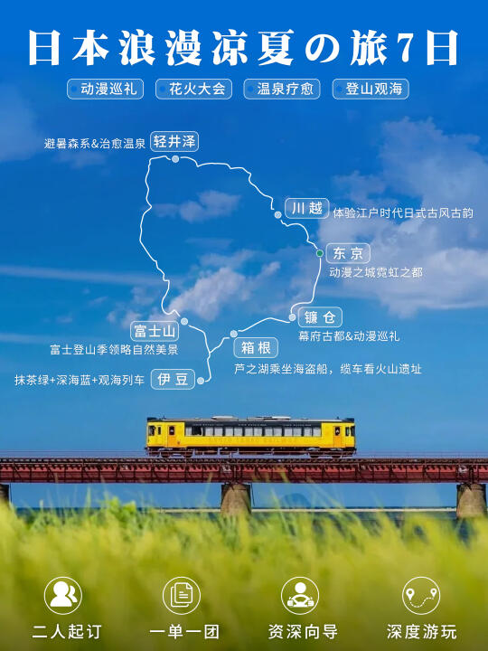 日本7日凉夏！从繁华东京到山海浪漫全解锁