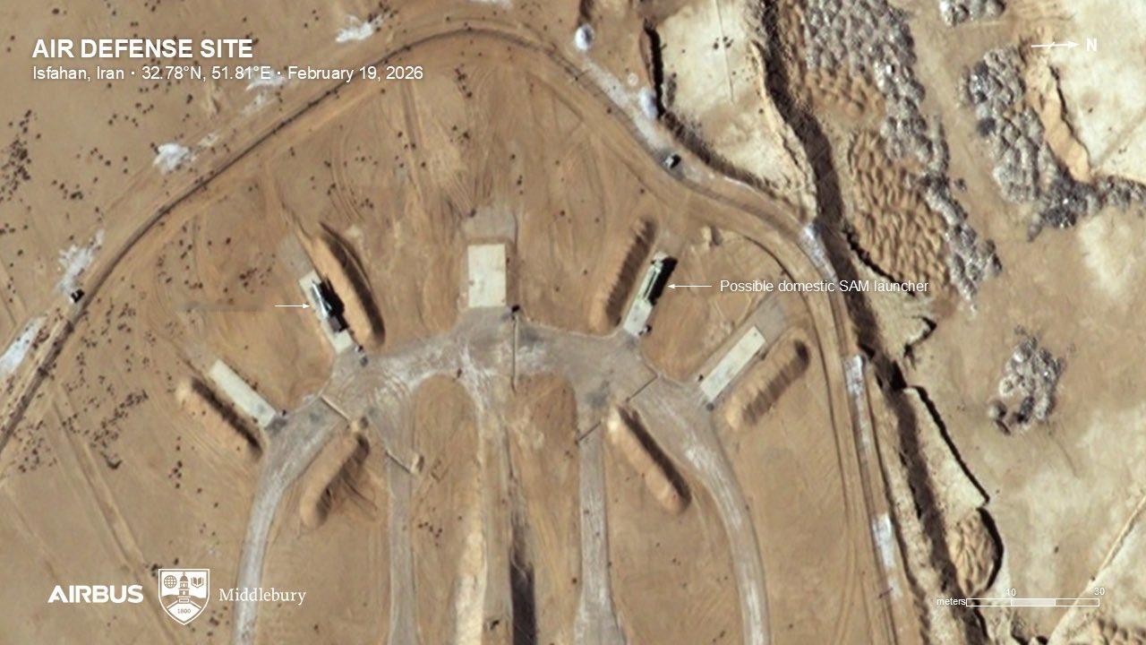 美伊冲突   Planet Labs和空中客车公司的卫星图像显示，德黑兰附近部署