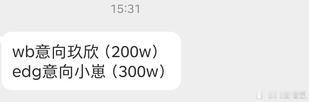 WB意向玖欣 EDGM意向小崽cr糊糊组 