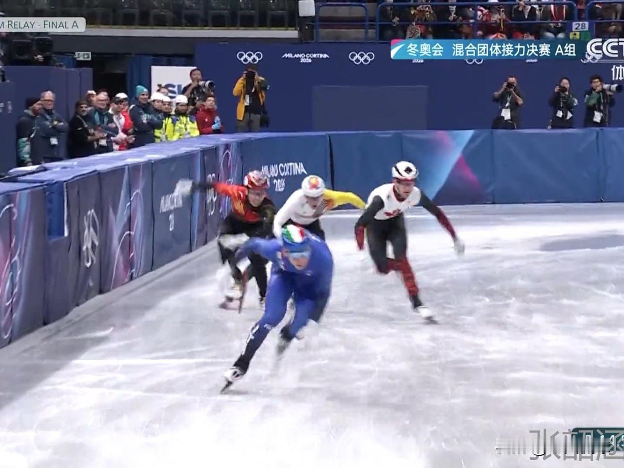 短道速滑混接中国队无缘领奖台…本以为最后决赛没了韩国和荷兰中国队能至少拿块奖牌，
