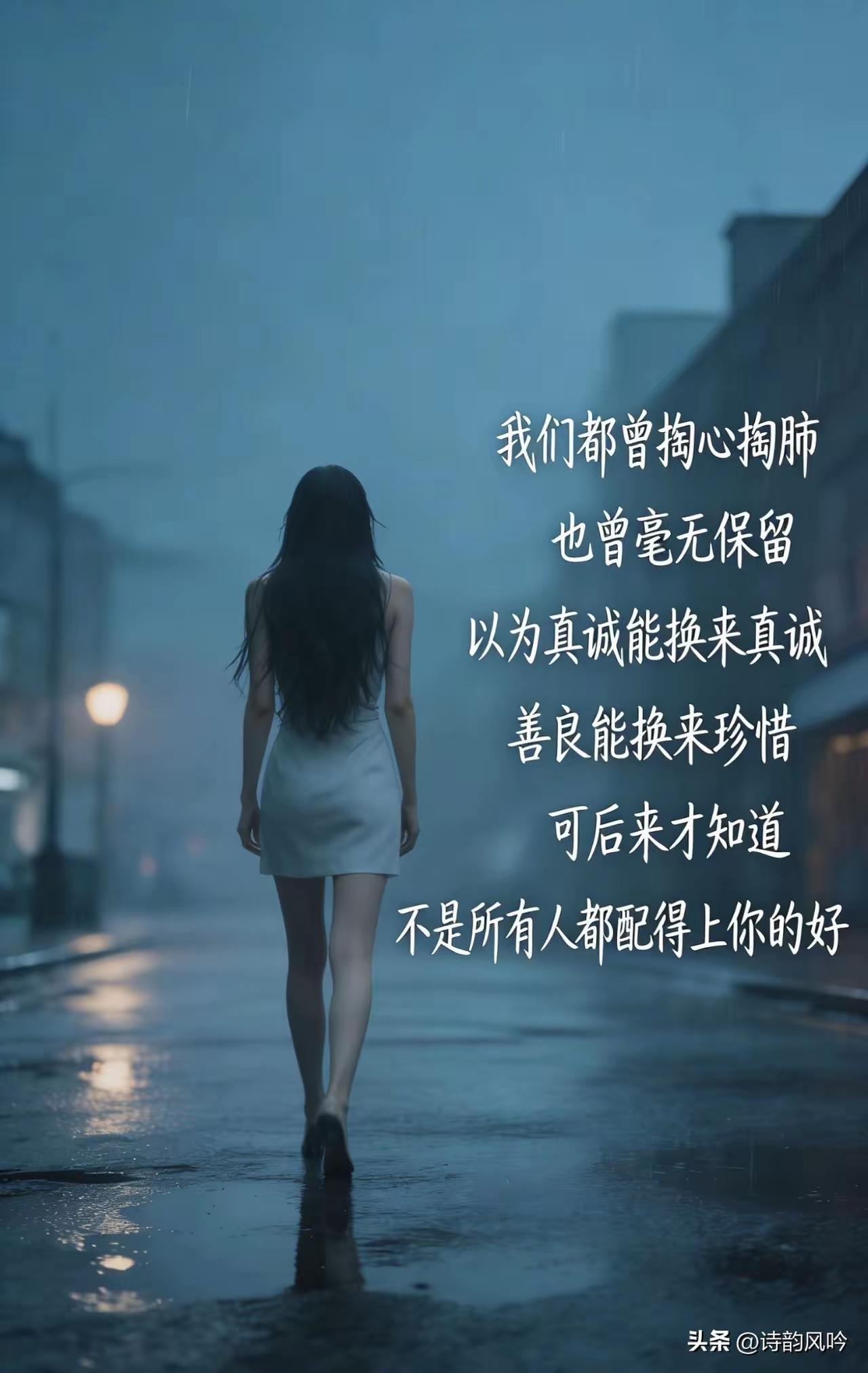 四块玉·情伤 
付衷肠，空怅惘，
世态炎凉倍神伤。
真心只向知音赏。
薄情郎，莫