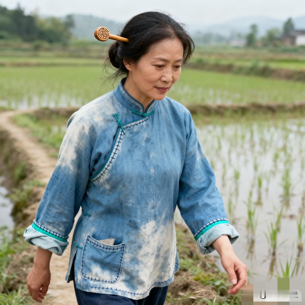 村里有个女人，四十多岁的大闺女，听人说小时候看了易经还是奇门遁甲什么的，太入迷，