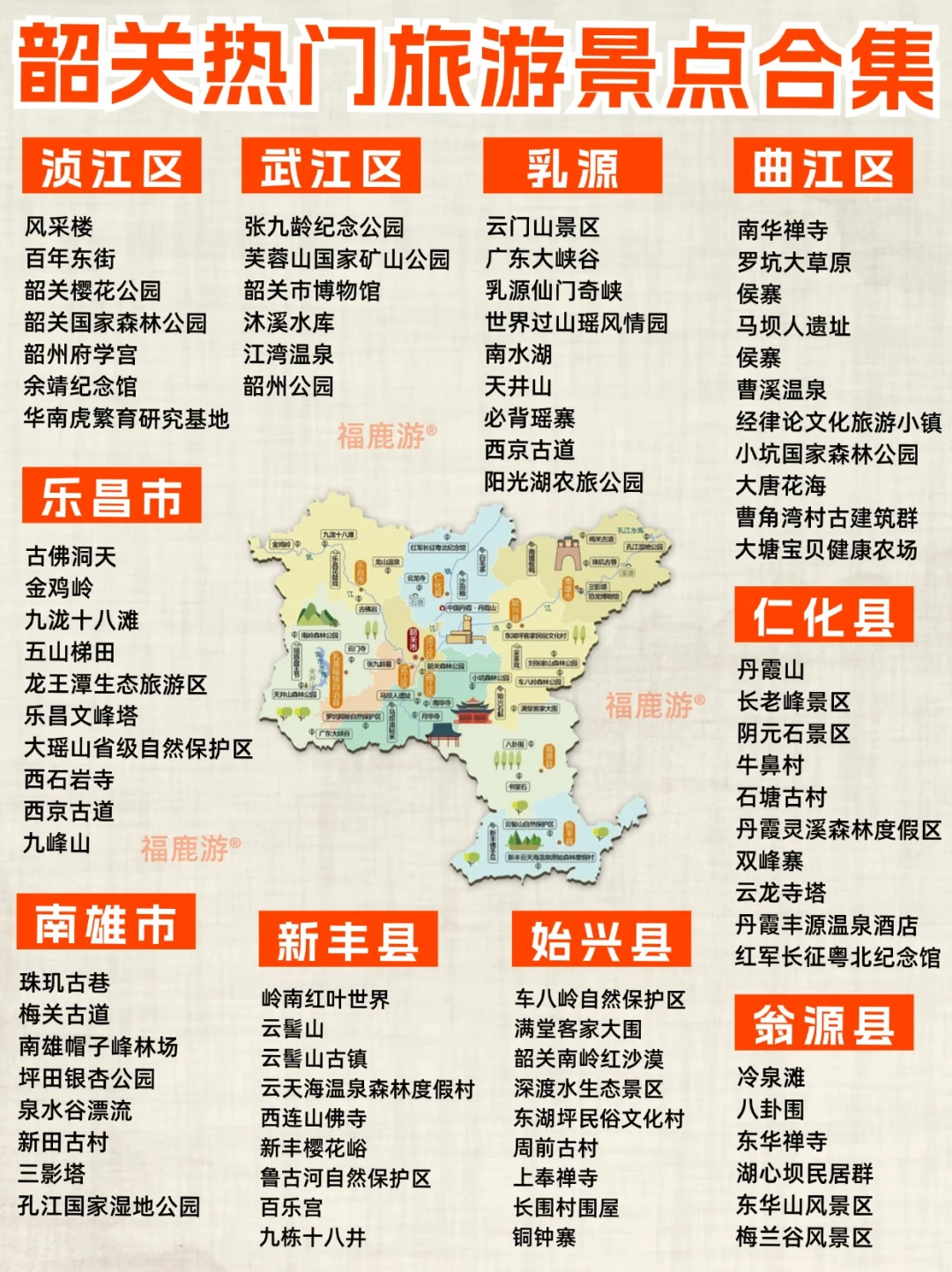 韶关12大必去的热门景点|附3天2晚路线！