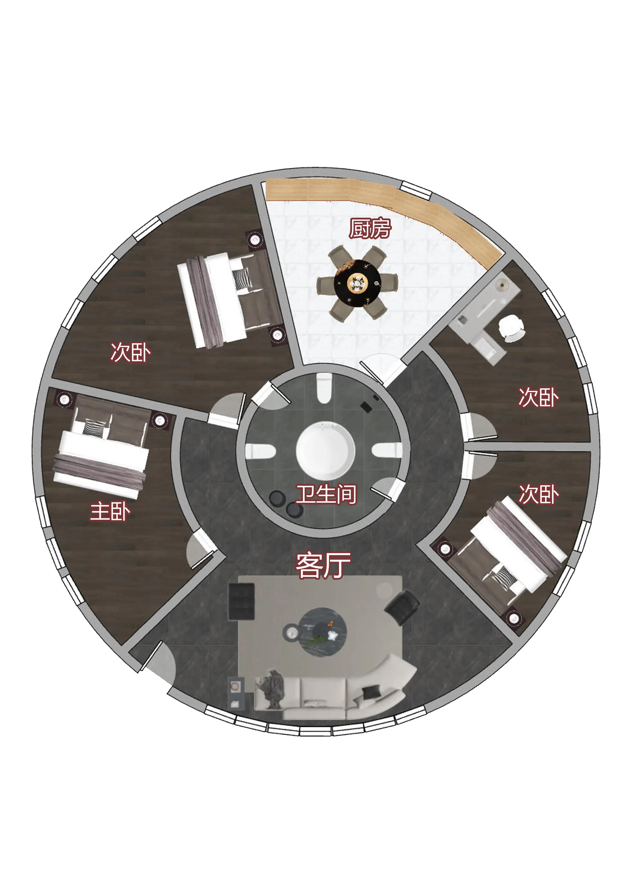 他们说这户型不缺角！我一看，还真是。