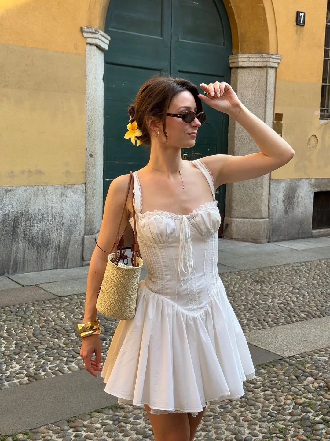 被路人问爆的夏日度假ootd 夏天该有的样子 度假穿搭 法式浪漫 出游穿搭
